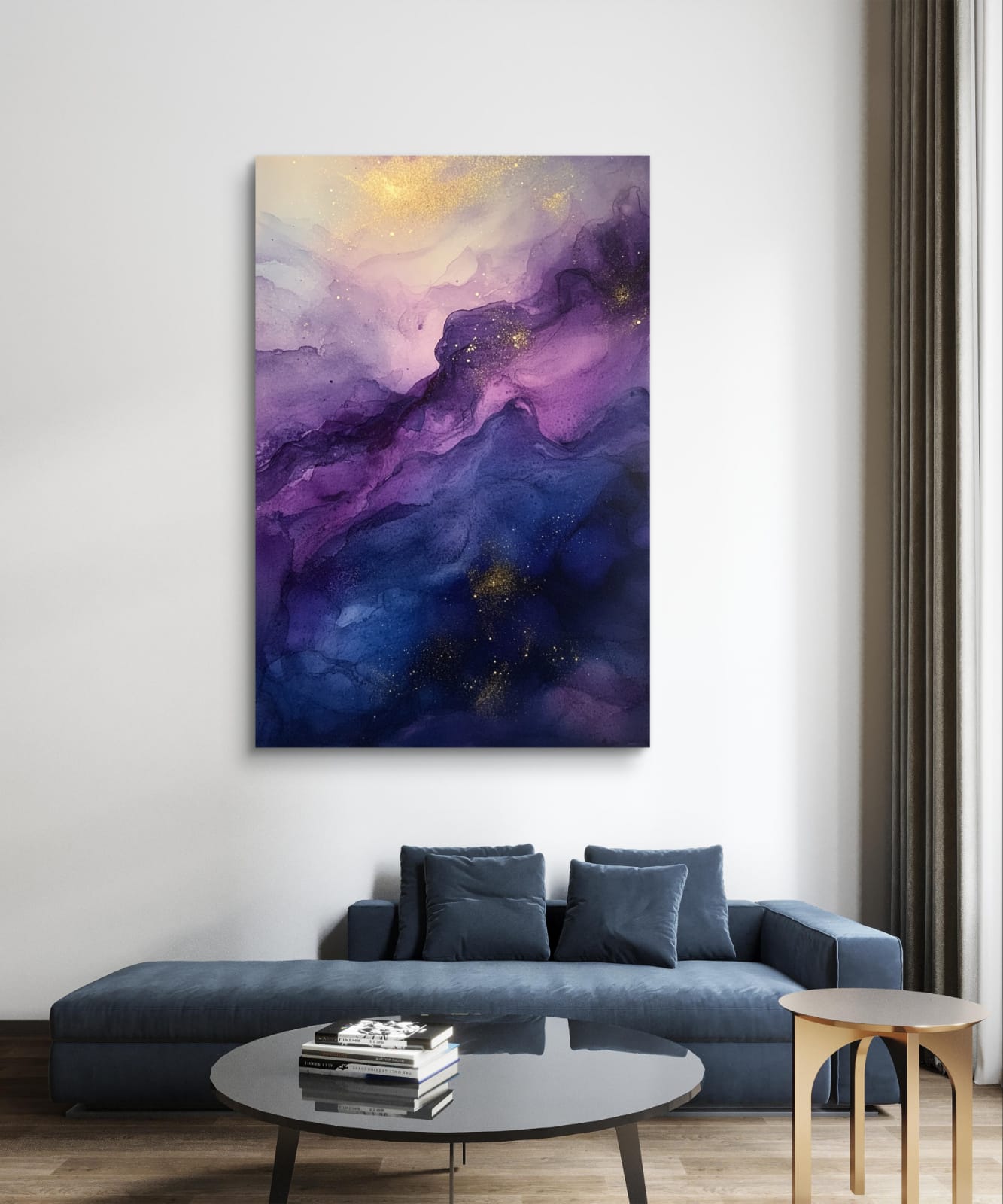 Fluorescent nebula 001 Canvas Painting