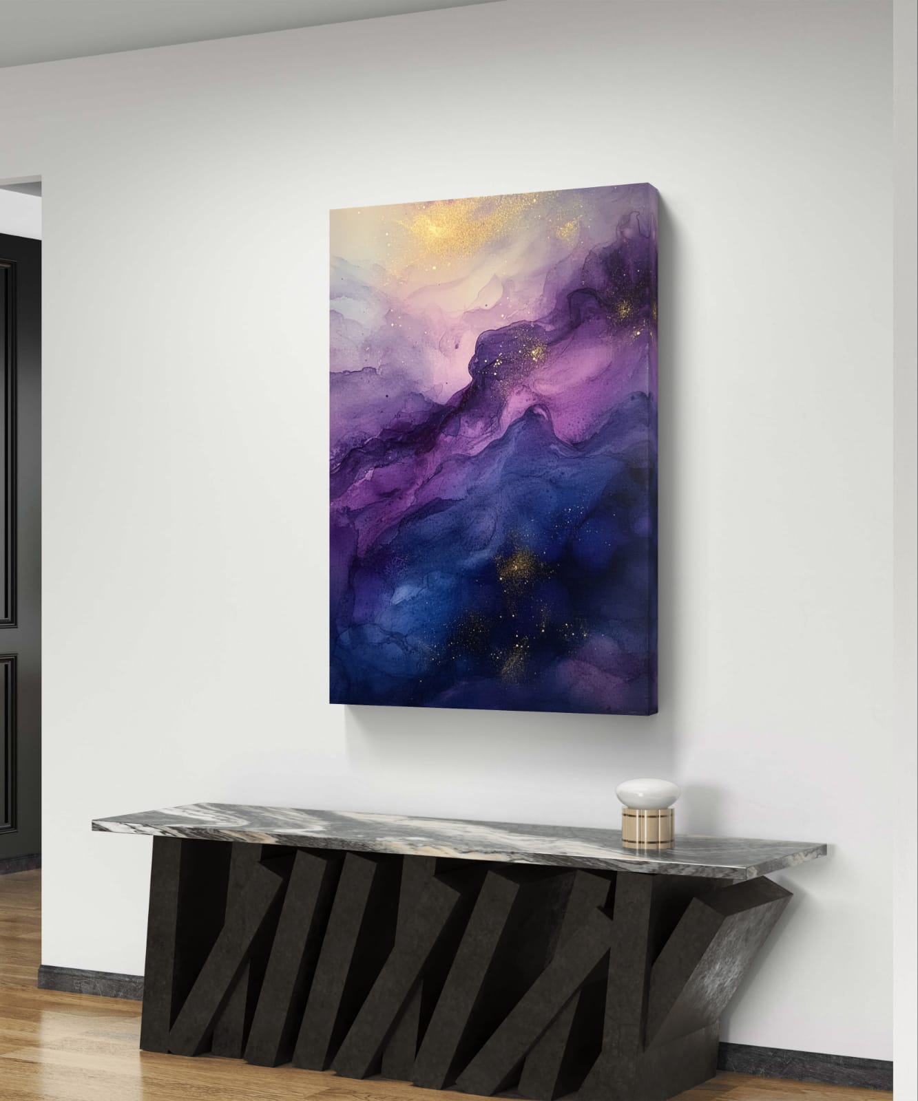 Fluorescent nebula 001 Canvas Painting