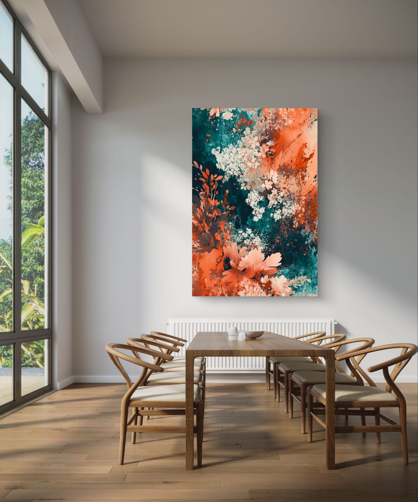 Colorful Contrasts Canvas Painting