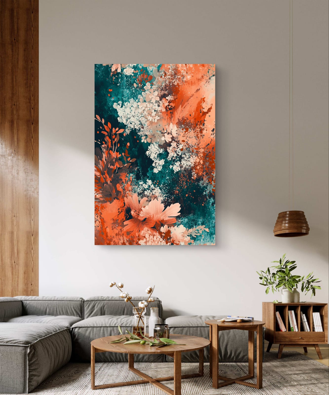 Colorful Contrasts Canvas Painting