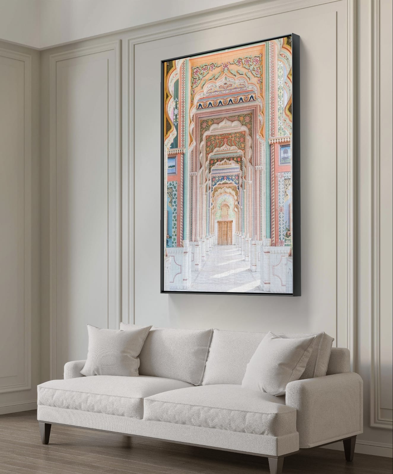 Pink City Palace Canvas Painting