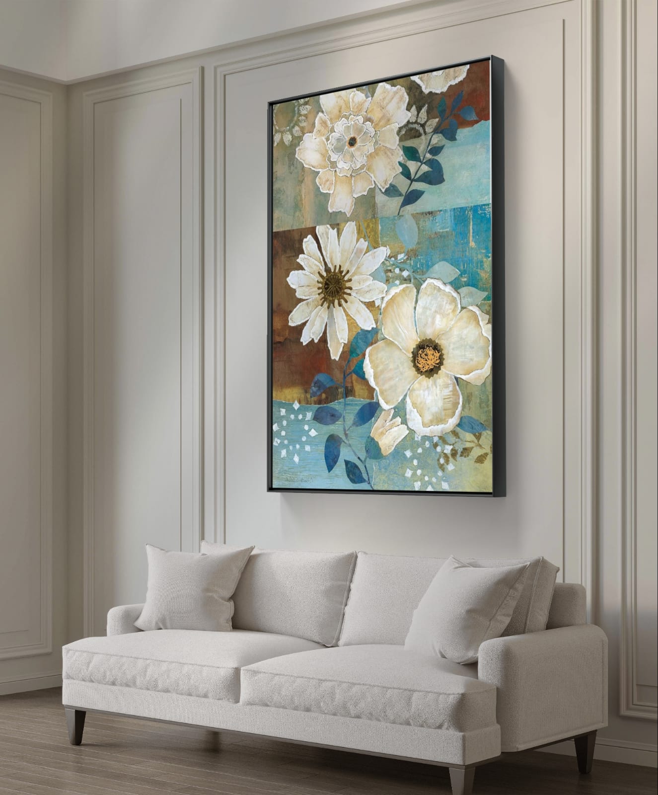 Elegant Florals Canvas Painting