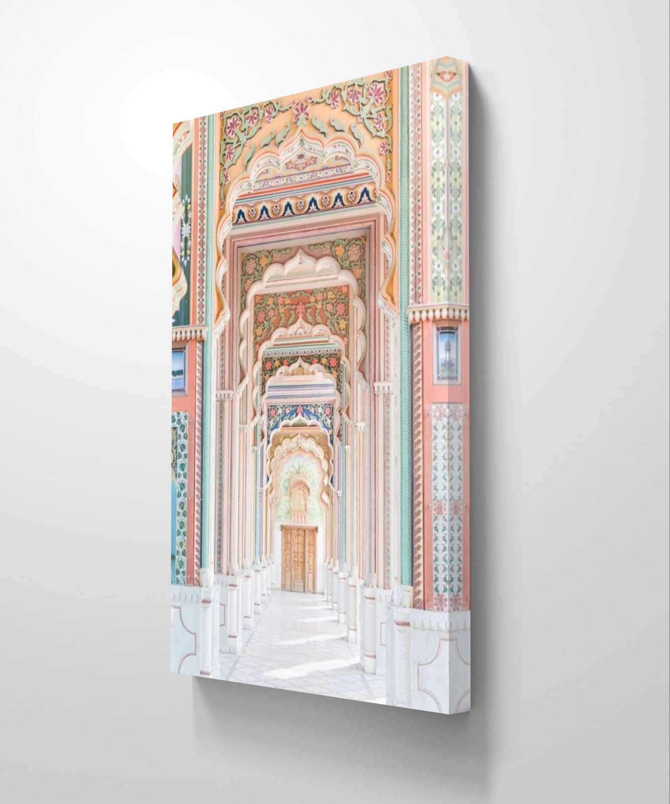 Pink City Palace Canvas Painting