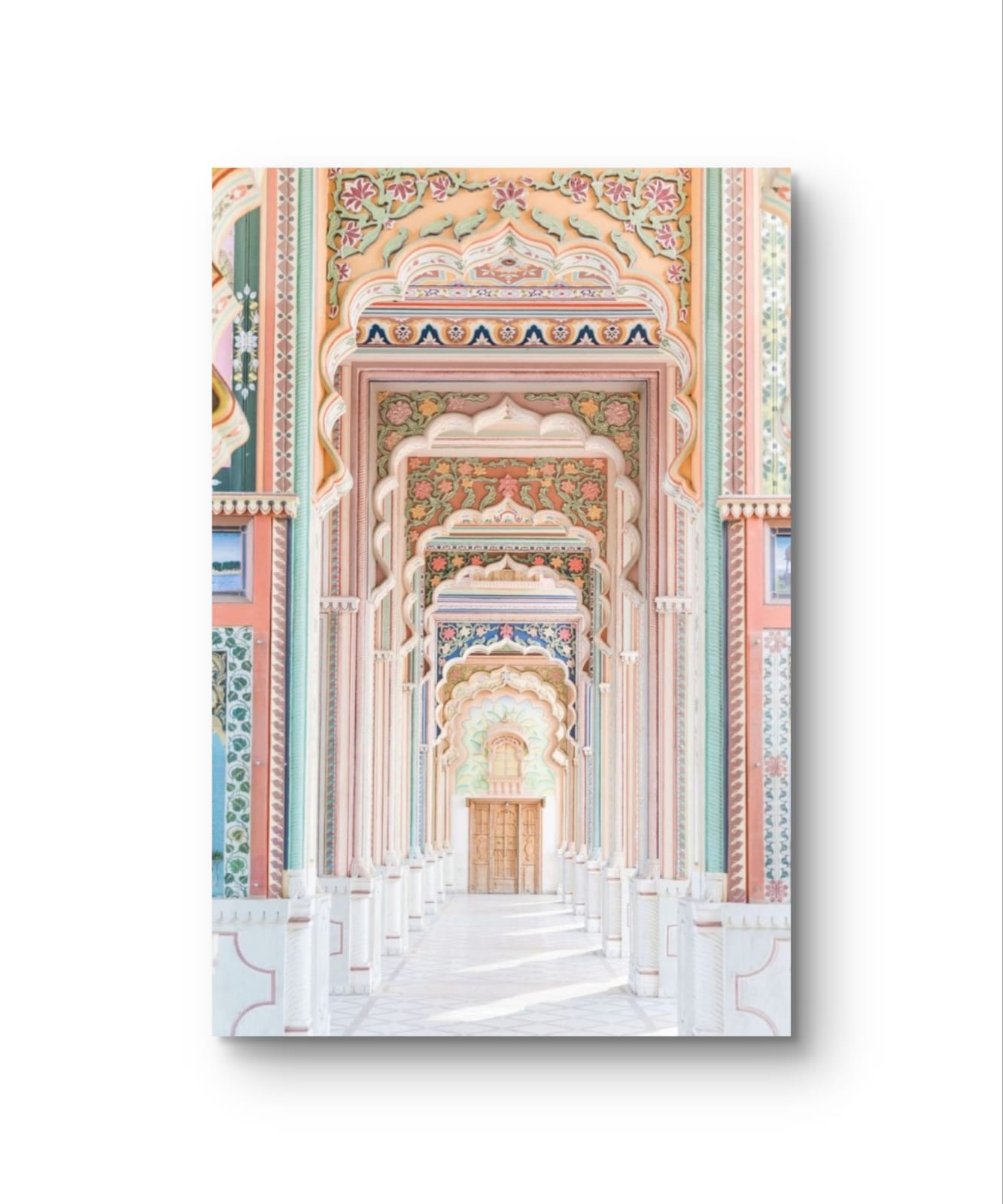 Pink City Palace Canvas Painting