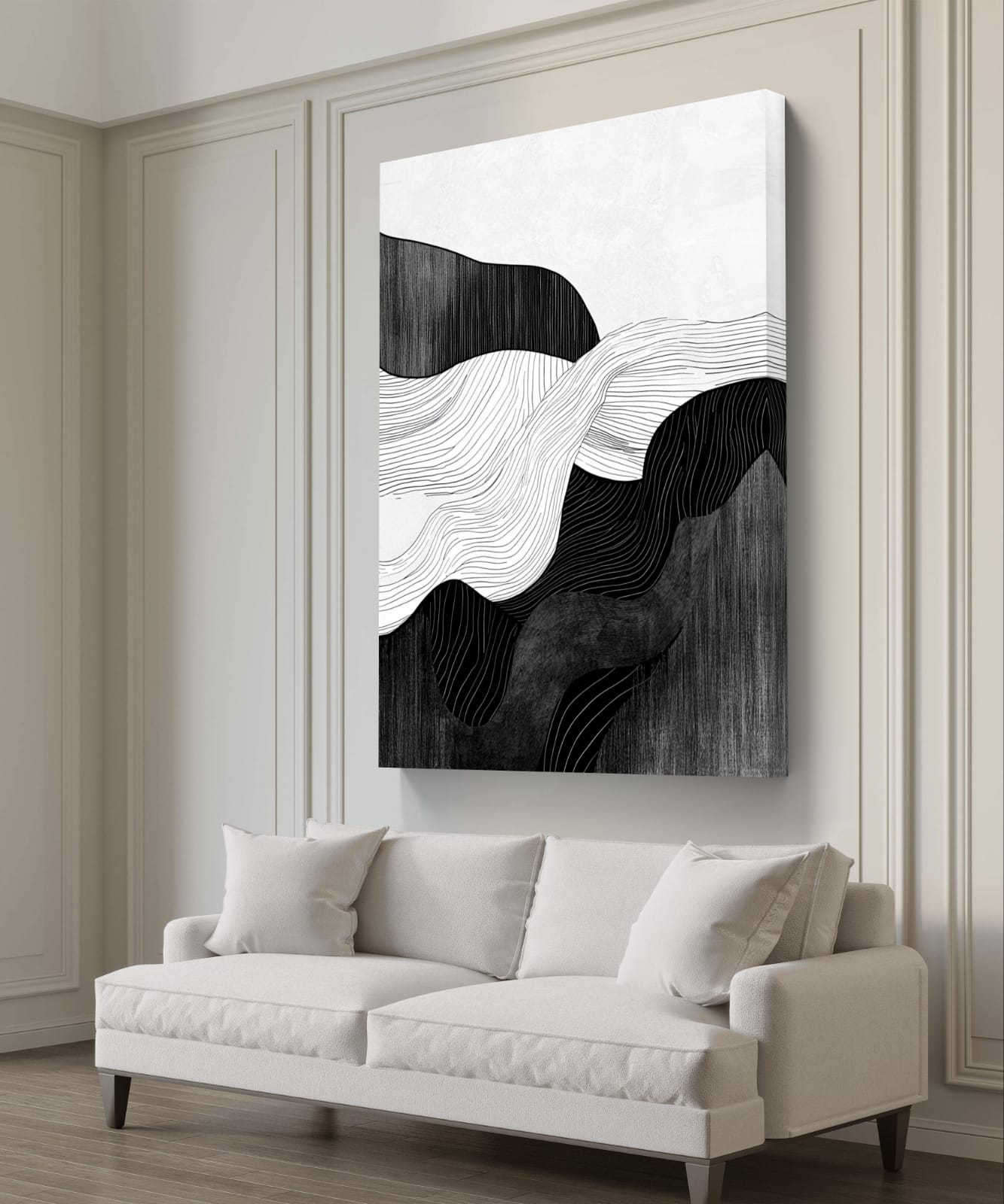 Rhythm of Lines Canvas Painting