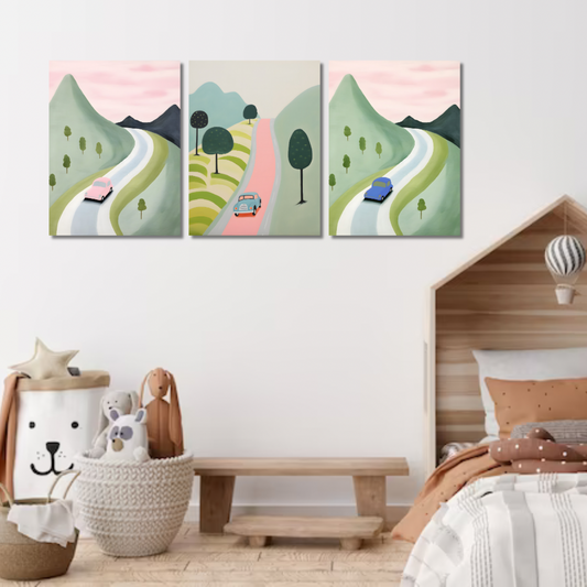 Whimsical Journey Canvas Painting