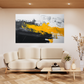 Yellow Contrast Canvas Painting 002