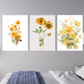 Yellow Trio Canvas Painting