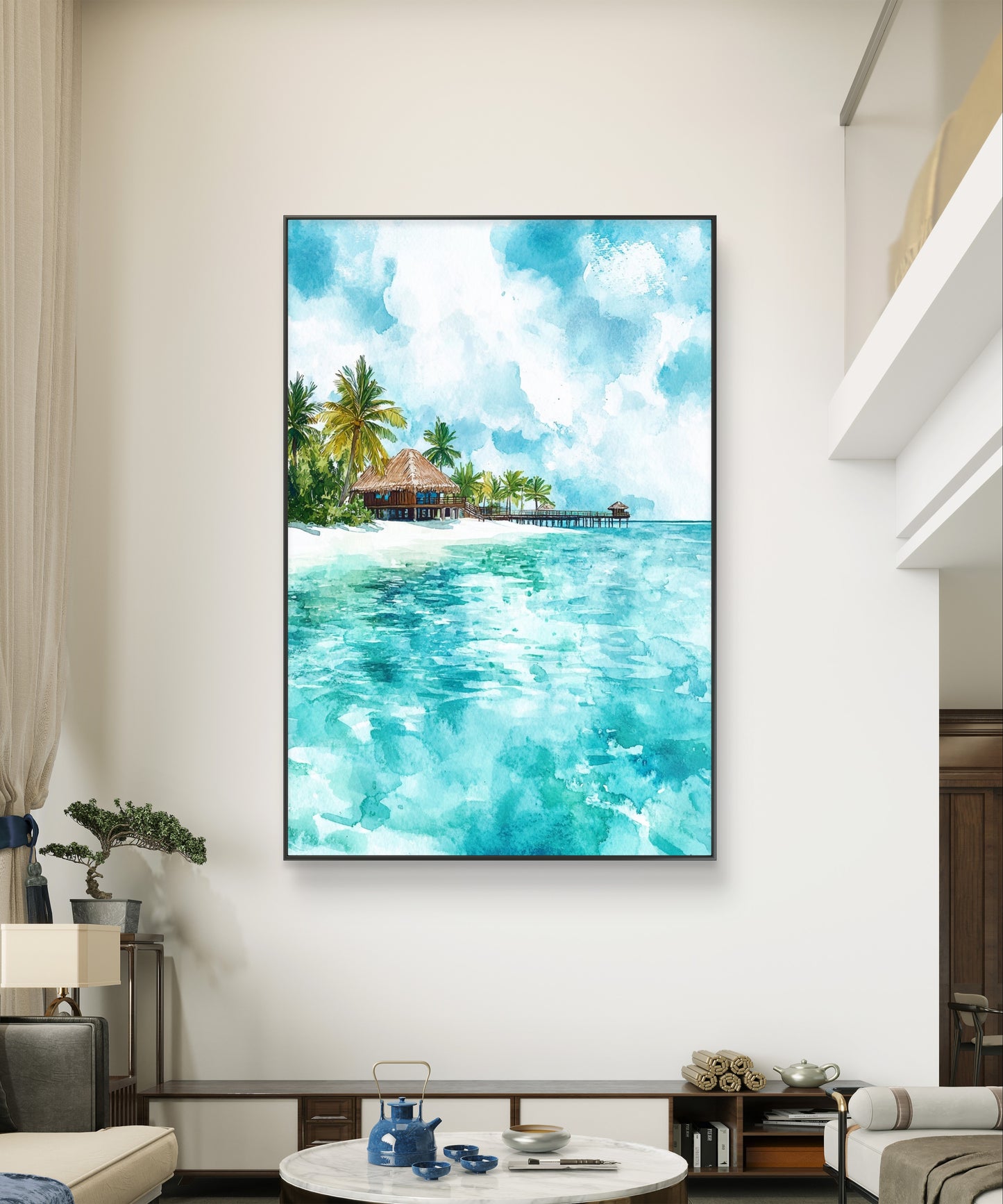 Maldives Seascape Canvas Painting