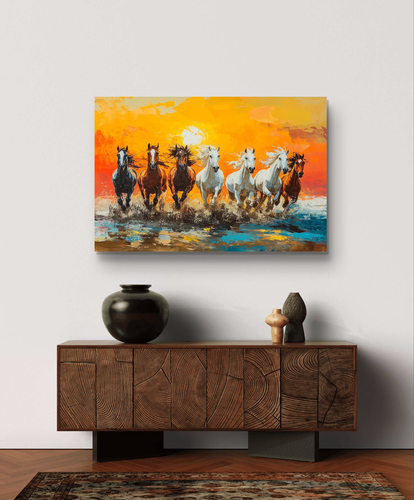 7 Running Horses 016 Canvas painting