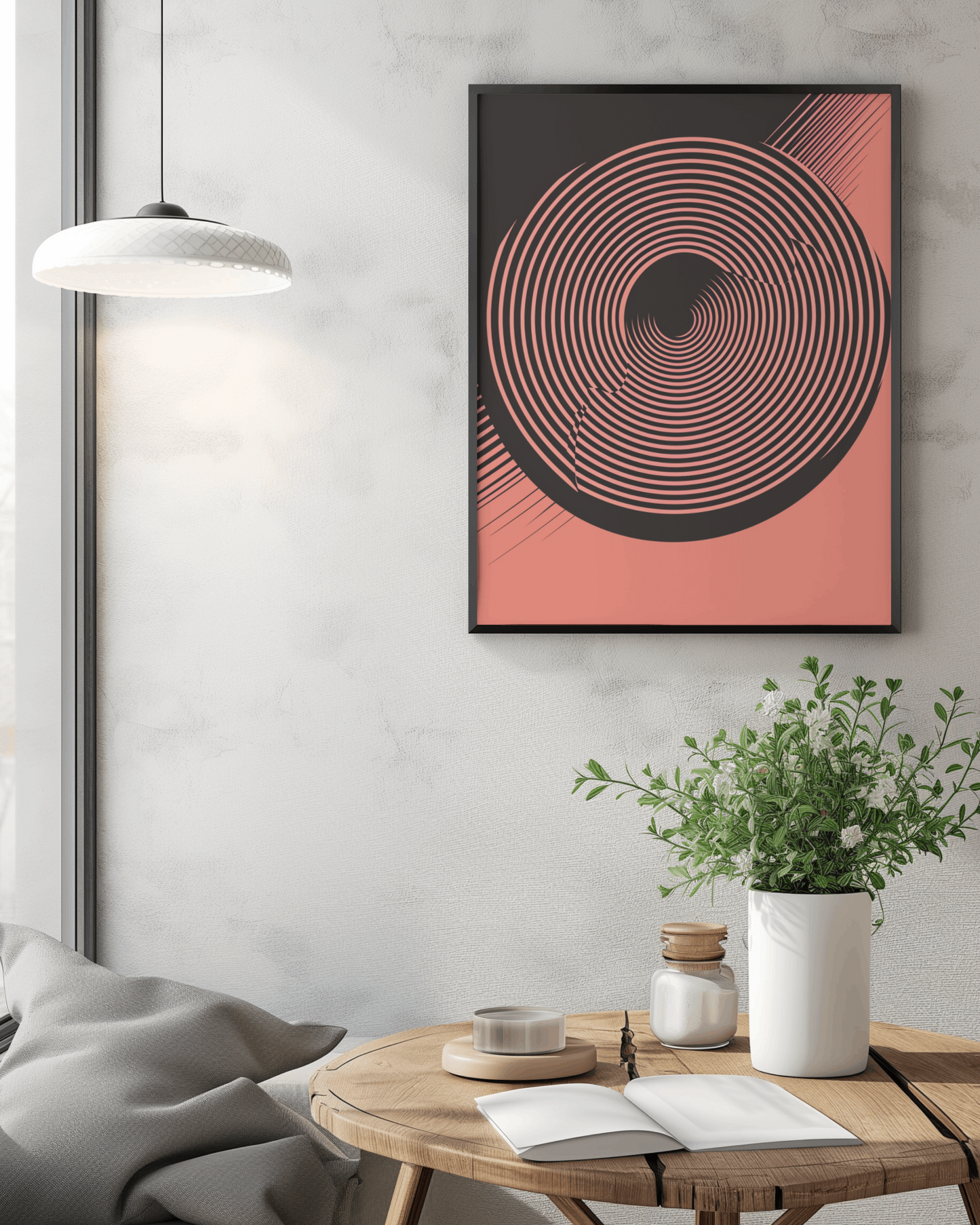 Round and round Canvas Painting