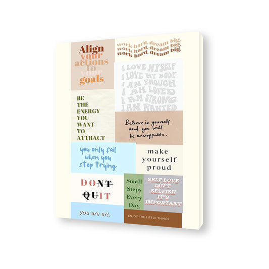 Affirmations-002 Canvas Painting