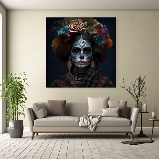 African Woman Framed Canvas