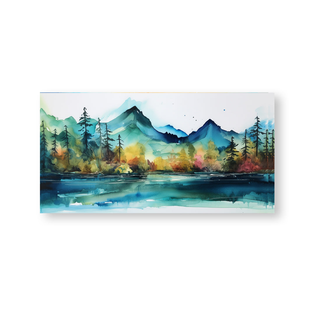 Mountain Mirage Canvas Painting
