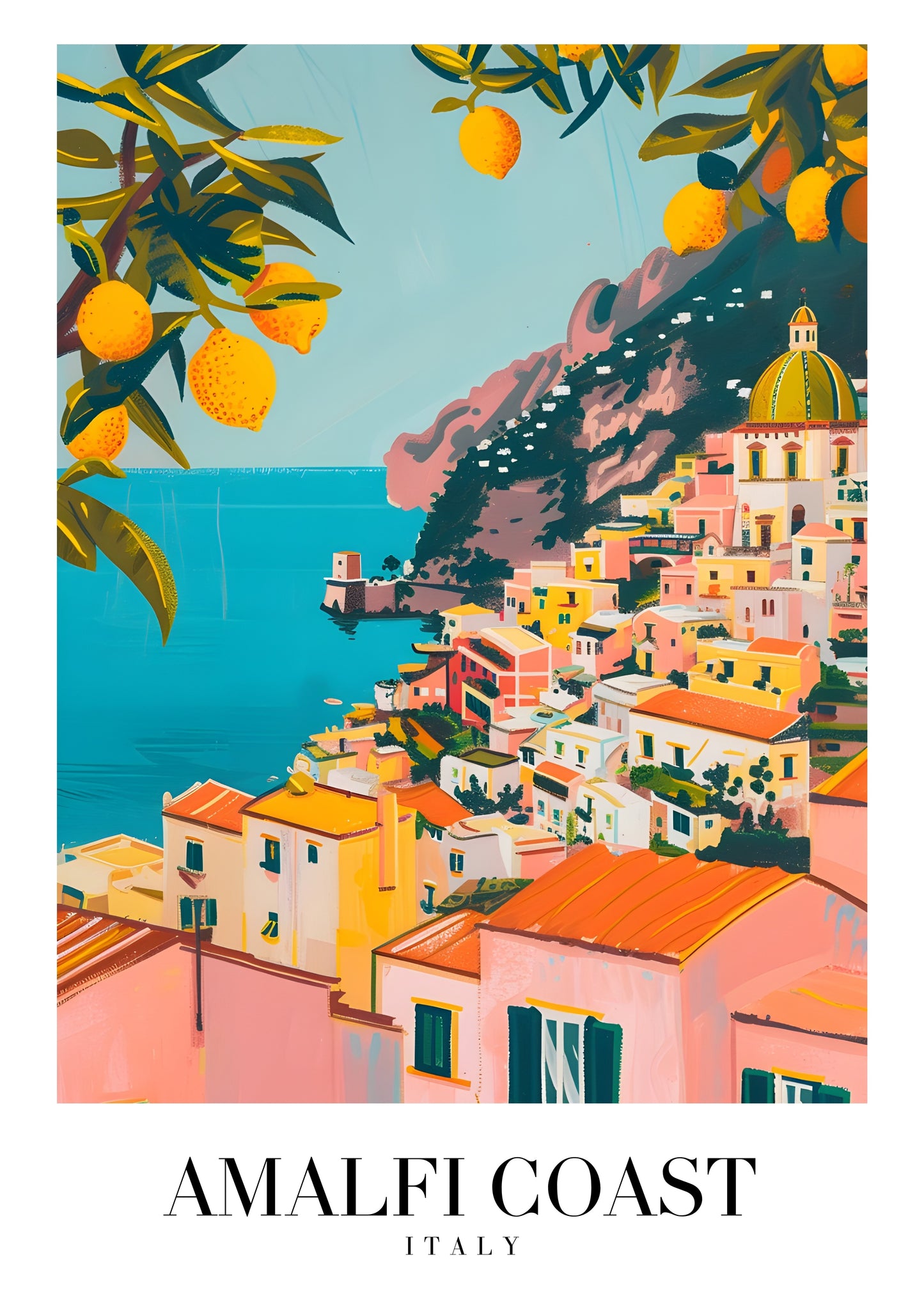 Amalfi Sun Canvas Painting