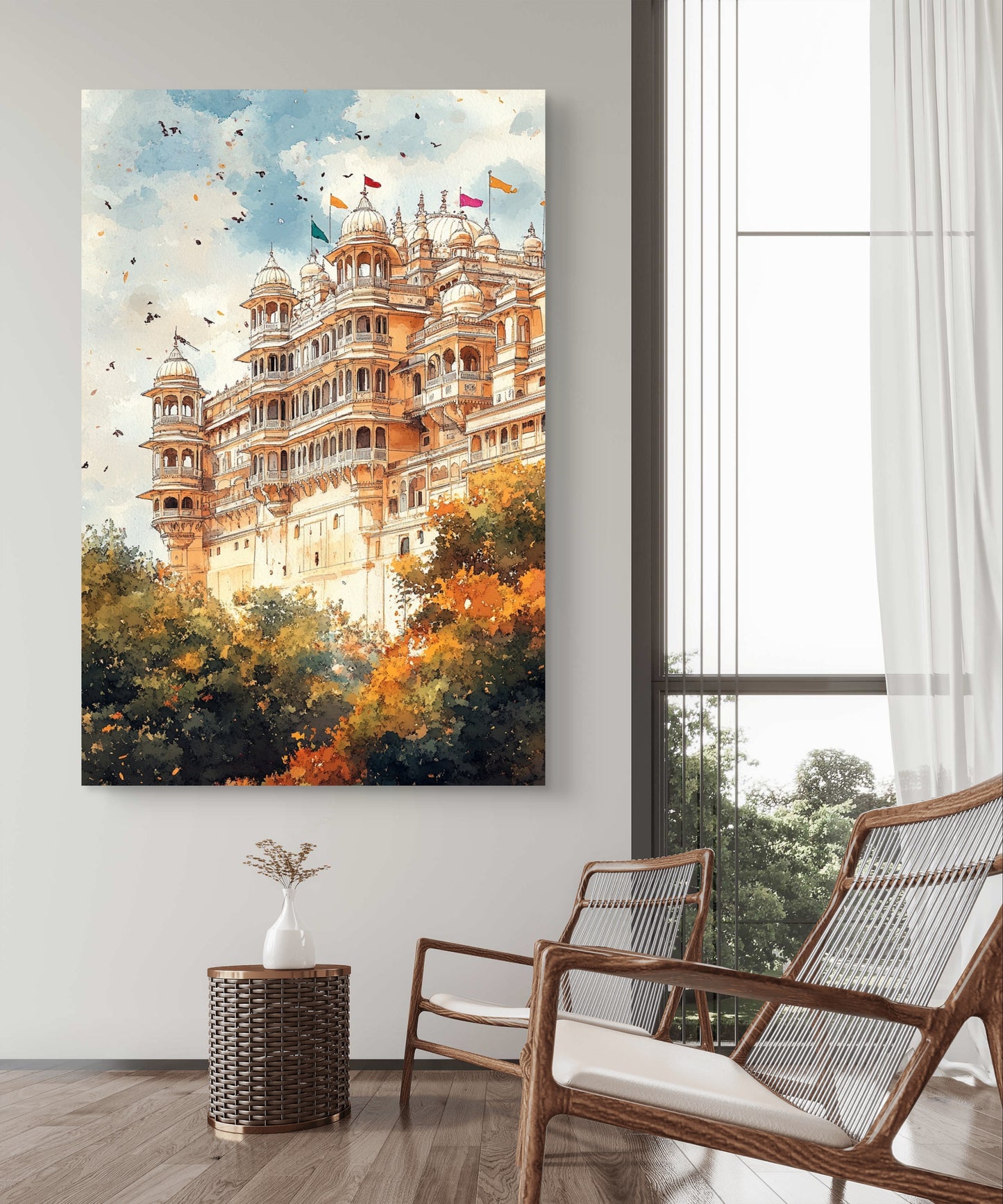 Udaipur City Palace Canvas Painting