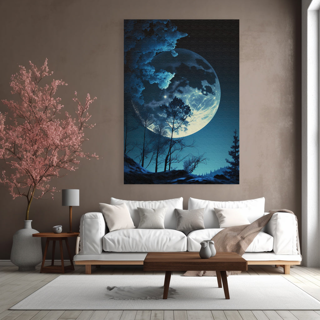 Blue Earth Canvas Painting