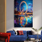 The London Eye by Night Canvas Painting