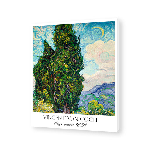 Vincent Van Gogh Cypresses nature painting