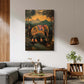 Forest Elephant Canvas Painting