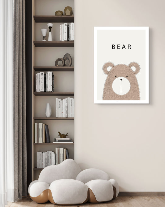 Tiny Bear Canvas Painting