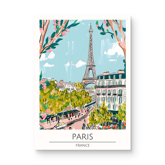 Paris Garden Canvas Painting