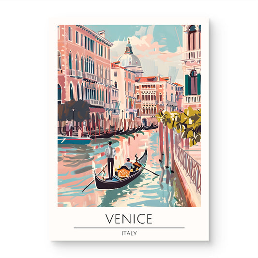 Venice Blush Canvas Painting