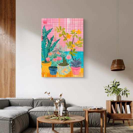 Window Garden Canvas Painting