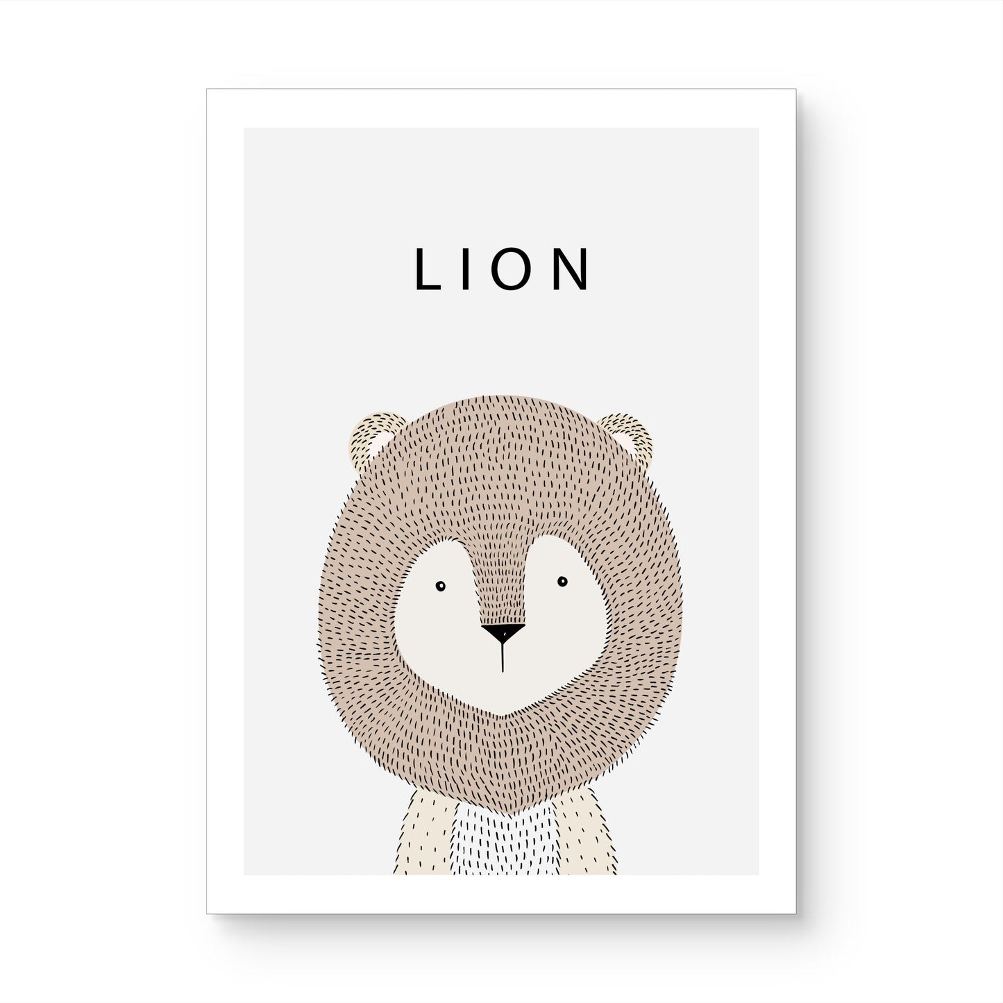 Soft Lion Canvas Painting