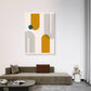 Golden Forms Canvas Painting