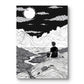 Moon Lake Canvas Painting