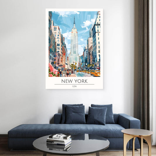 New York Mist Canvas Painting