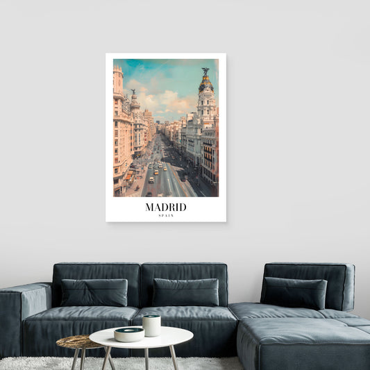 Madrid Morning Canvas Painting