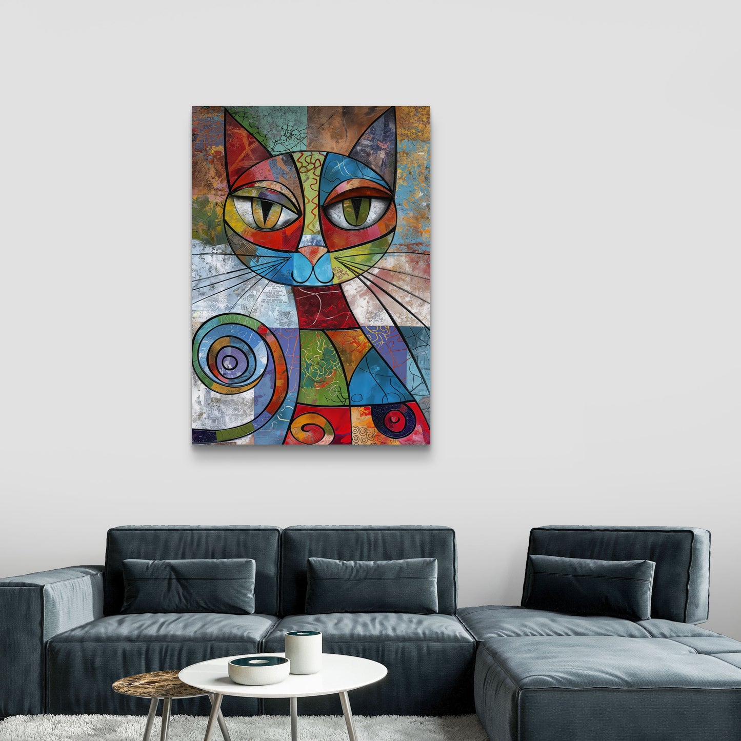 Cat Eyes Canvas Painting