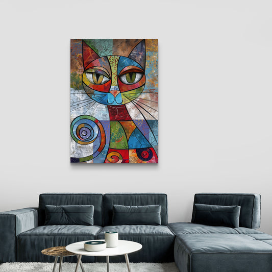 Cat Eyes Canvas Painting