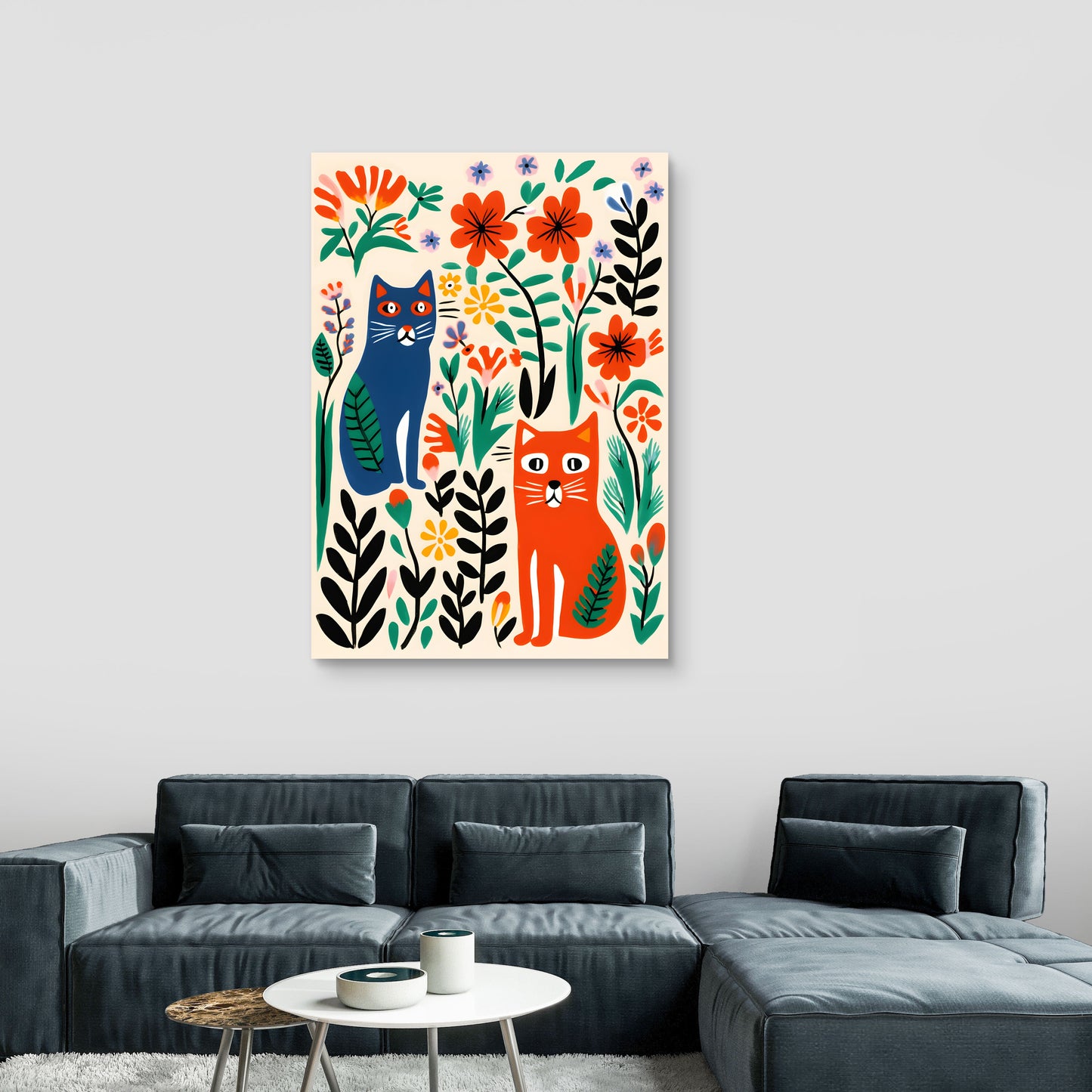 Tiger Bloom Canvas Painting