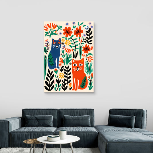 Tiger Bloom Canvas Painting