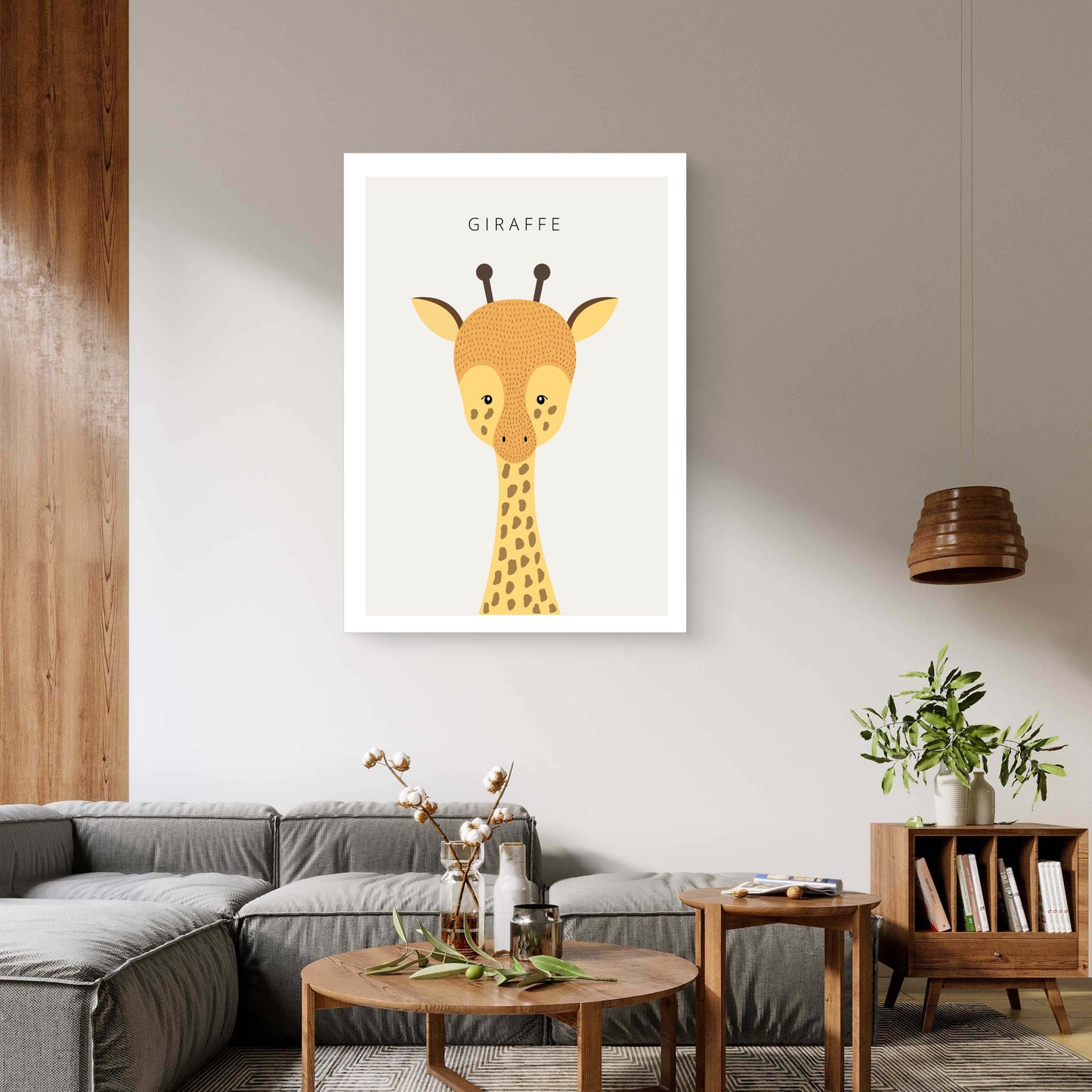 Dreamy Giraffe Canvas Painting