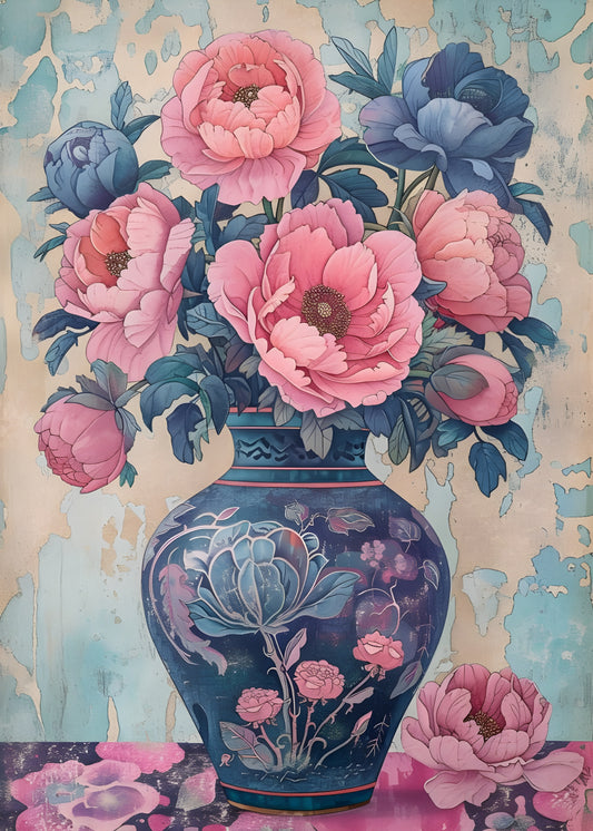 Vintage Roses Canvas Painting
