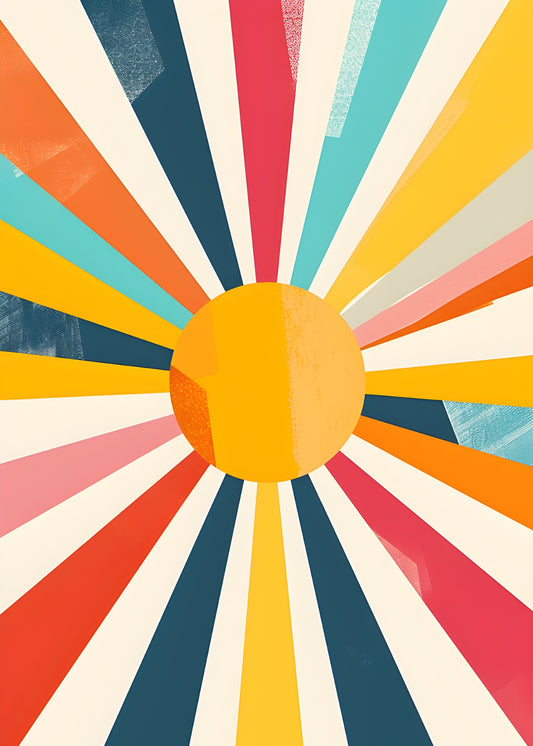 Sunburst Joy Canvas Painting