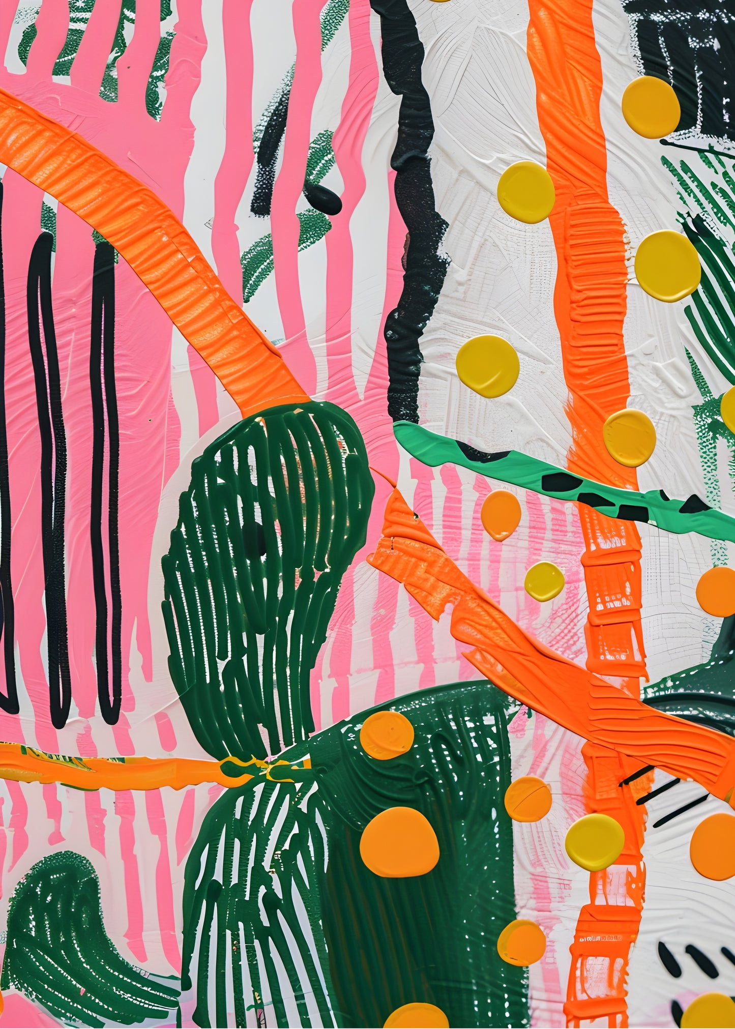 Wild Cactus Canvas Painting