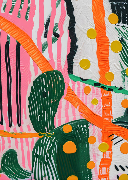 Wild Cactus Canvas Painting