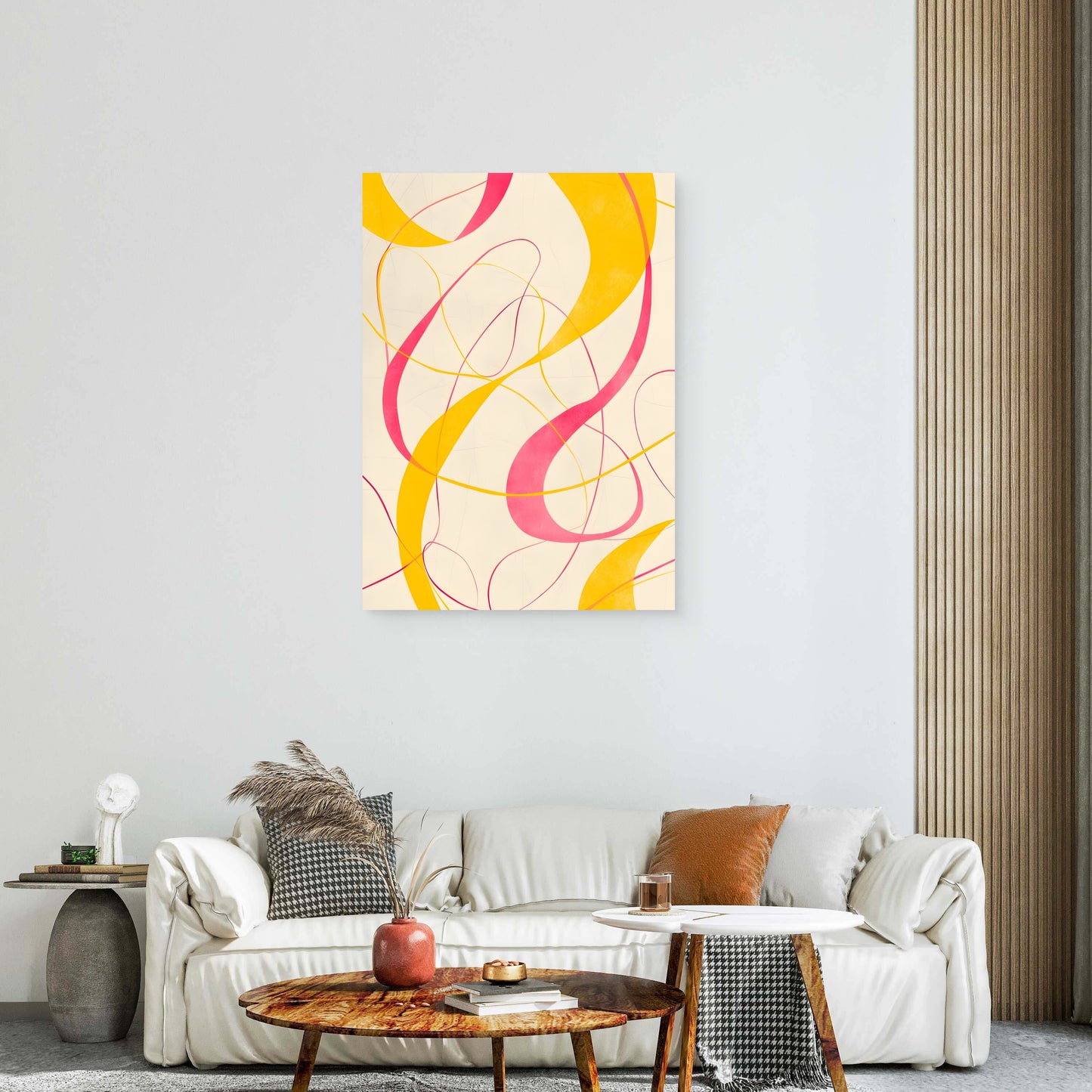 Soft Swirls Canvas Painting