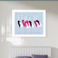Pink Birds Canvas Painting