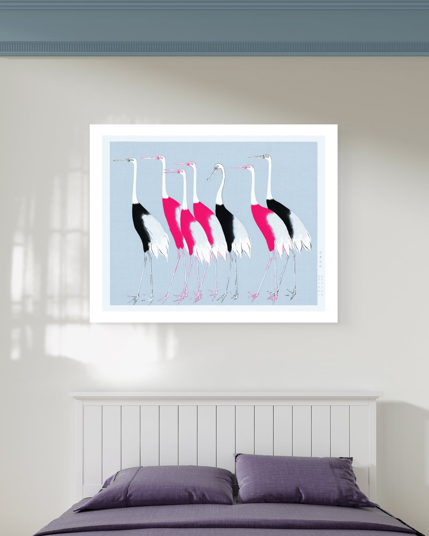 Pink Birds Canvas Painting