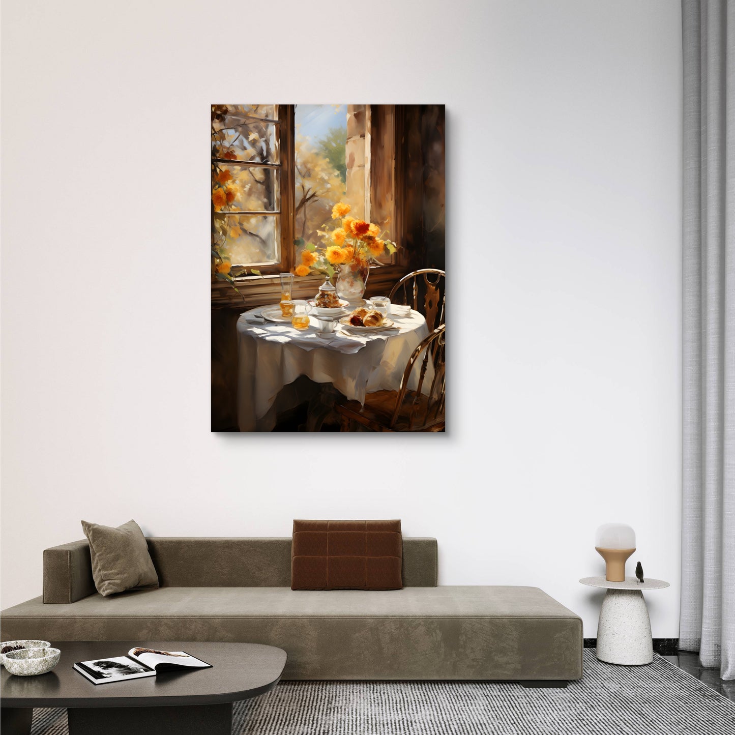 Autumn Table Canvas Painting