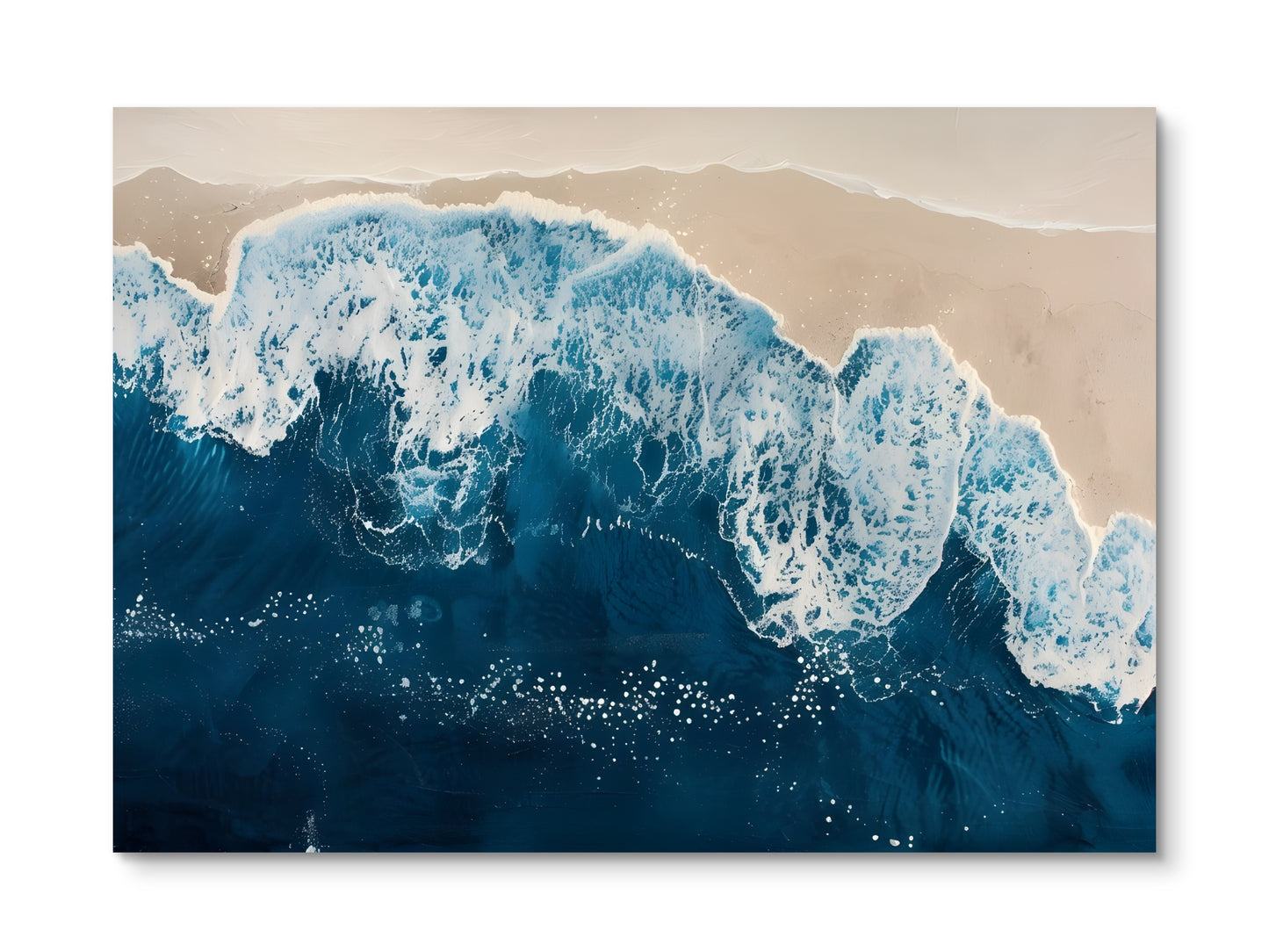 Snowy Peaks Canvas Painting