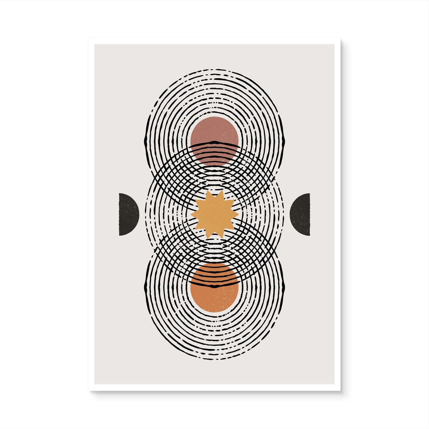 Tribal Rings Canvas Painting