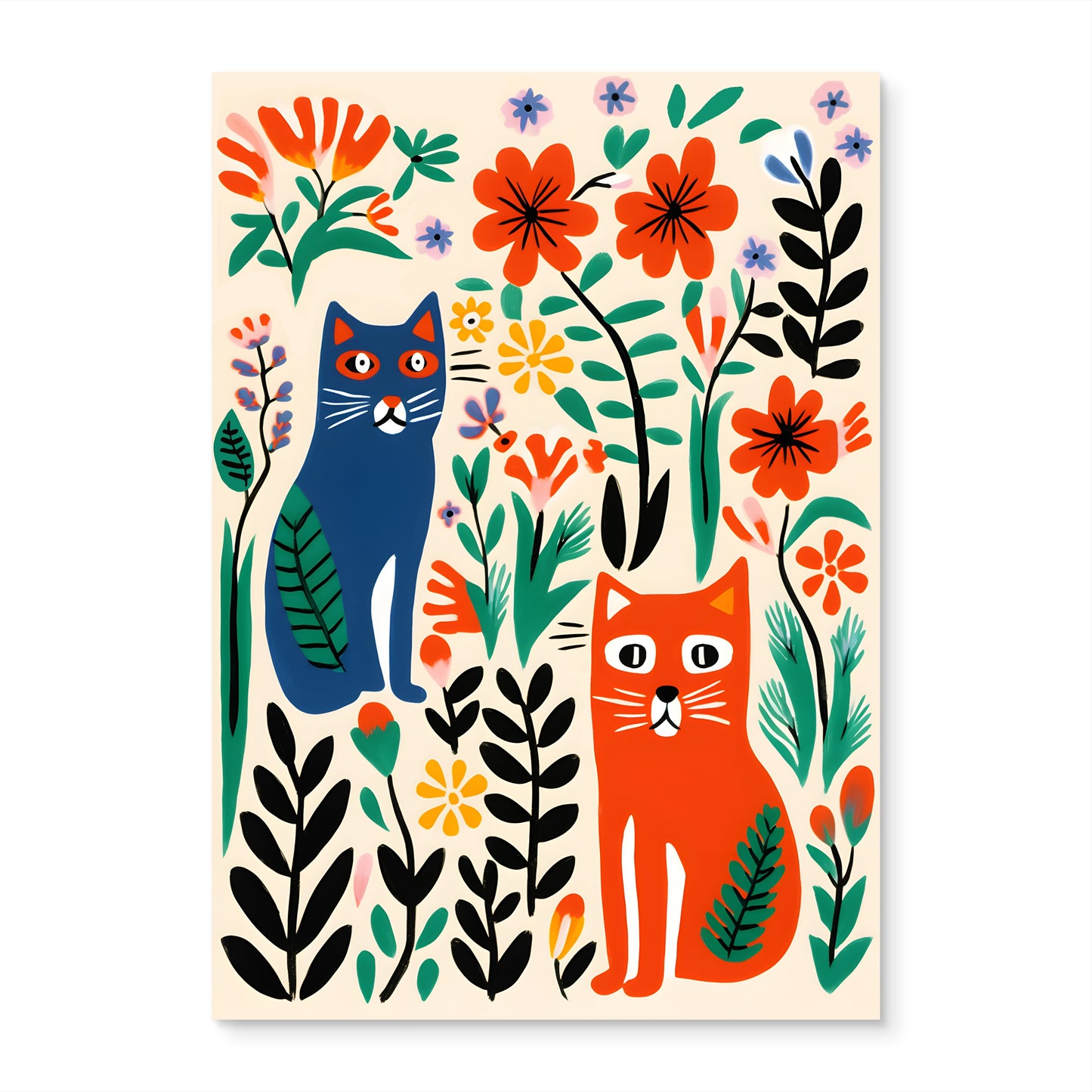 Tiger Bloom Canvas Painting