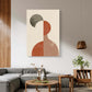 Terracotta Muse Canvas Painting